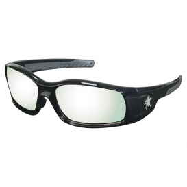 MCR Safety SR119AF Swagger SR1 Safety Glasses - Black Frame - Indoor/Outdoor Anti-Fog Mirror Lens