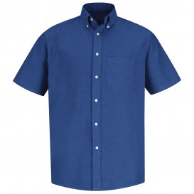 Red Kap SR60 Men\'s Executive Oxford Dress Shirt - Short Sleeve - French Blue