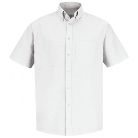 Red Kap SR60 Men\'s Executive Oxford Dress Shirt - Short Sleeve - White