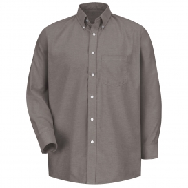 Red Kap SR70 Men\'s Executive Oxford Dress Shirt - Long Sleeve - Grey