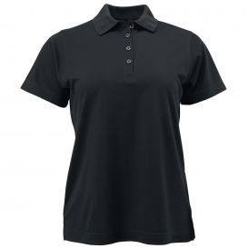 Paragon 104 Women\'s Saratoga Performance Mini Mesh Polo - Black