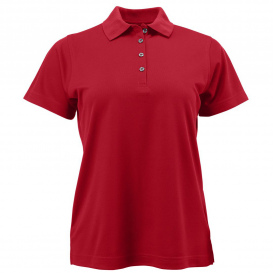 Paragon 104 Women\'s Saratoga Performance Mini Mesh Polo - Red