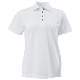 Paragon 104 Women\'s Saratoga Performance Mini Mesh Polo - White