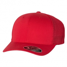 Flexfit 110M Mesh-Back Cap - Red