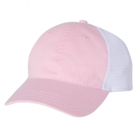 Richardson 111 Garment-Washed Trucker Cap - Pink/White