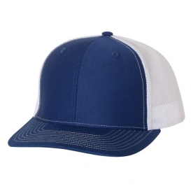 Richardson 112 Snapback Trucker Cap - Royal/White