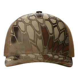 Richardson 112PFP Five Panel Printed Trucker Cap - Kryptek Highlander/Buck 