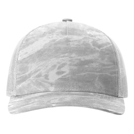 Richardson 112PFP Five Panel Printed Trucker Cap - Mossy Oak Elements Bonefish/Light Grey 