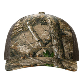 Richardson 112PFP Five Panel Printed Trucker Cap - Realtree Edge/Brown 