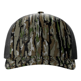 Richardson 112PFP Five Panel Printed Trucker Cap - Realtree Original/Black 