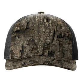 Richardson 112PFP Five Panel Printed Trucker Cap - Realtree Timber/Black