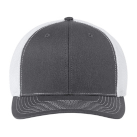 Richardson 112PL 112+ R-Flex Adjustable Trucker Cap - Charcoal/White