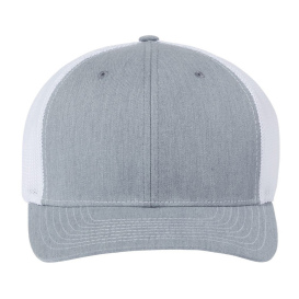 Richardson 112PL 112+ R-Flex Adjustable Trucker Cap - Heather Grey/White