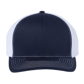 Richardson 112PL 112+ R-Flex Adjustable Trucker Cap - Navy/White