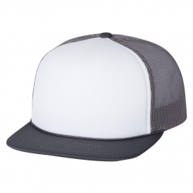 Richardson 113 Foam Trucker Cap - White/Charcoal