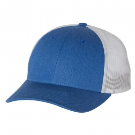 Richardson 115 Low Pro Trucker Cap - Heather Royal/Silver