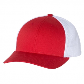 Richardson 115 Low Pro Trucker Cap - Red/White