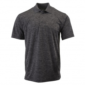 Paragon 130 Dakota Striated Heather Polo - Black Heather