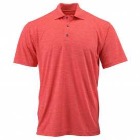 Paragon 130 Dakota Striated Heather Polo - Melon Heather