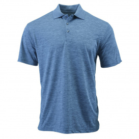 Paragon 130 Dakota Striated Heather Polo - Peri Blue Heather