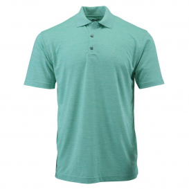 Paragon 130 Dakota Striated Heather Polo - Surf Green Heather