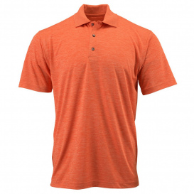 Paragon 130 Dakota Striated Heather Polo - Tangerine Heather