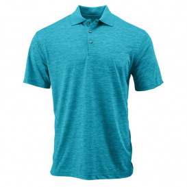 Paragon 130 Dakota Striated Heather Polo - Turquoise Heather