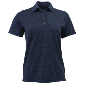 Paragon 131 Women\'s Dakota Striated Heather Polo - Deep Blue Heather