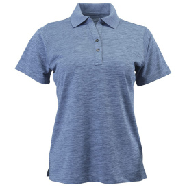 Paragon 131 Women\'s Dakota Striated Heather Polo - Peri Blue Heather