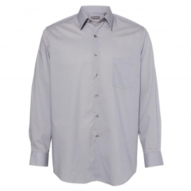 Van Heusen 13V5052 Broadcloth Point Collar Solid Shirt - Grey