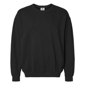 Comfort Colors 1466 Garment-Dyed Lightweight Fleece Crewneck Sweatshirt - Black 