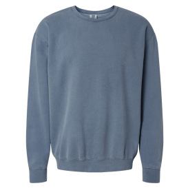 Comfort Colors 1466 Garment-Dyed Lightweight Fleece Crewneck Sweatshirt - Blue Jean