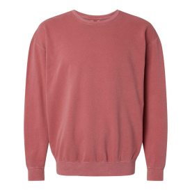 Comfort Colors 1466 Garment-Dyed Lightweight Fleece Crewneck Sweatshirt - Crimson 