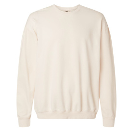 Comfort Colors 1466 Garment-Dyed Lightweight Fleece Crewneck Sweatshirt - Ivory 