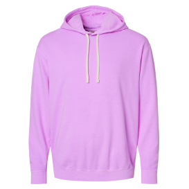 Comfort Colors 1467 Garment-Dyed Lightweight Fleece Hooded Sweatshirt - Neon Violet 