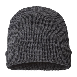 Richardson 146R Waffle Cuffed Beanie - Heather Charcoal