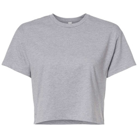 Next Level 1580 Women\'s Ideal Crop T-Shirt - Heather Grey