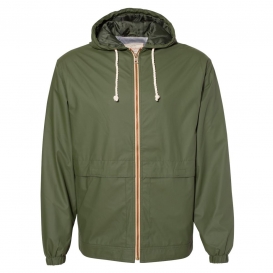 Weatherproof 193910 Vintage Hooded Rain Jacket - Bronze Green