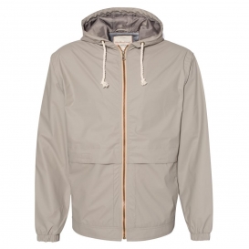 Weatherproof 193910 Vintage Hooded Rain Jacket - Khaki