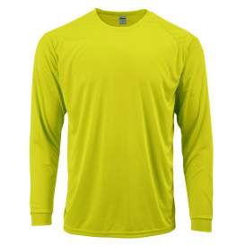 Paragon 210 Long Islander Performance Long Sleeve T-Shirt - Safety Green