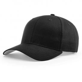 Richardson 212 Pro Twill Snapback Cap - Black