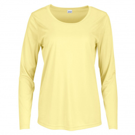 Paragon 214 Women\'s Long Islander Performance Long Sleeve T-Shirt - Pale Yellow