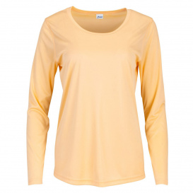 Paragon 214 Women\'s Long Islander Performance Long Sleeve T-Shirt - Peach