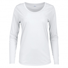 Paragon 214 Women\'s Long Islander Performance Long Sleeve T-Shirt - White