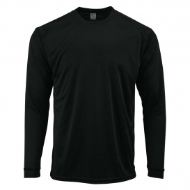 Paragon 218Y Youth Long Islander Performance Long Sleeve T-Shirt - Black