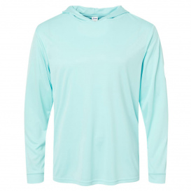 Paragon 220 Bahama Performance Hooded Long Sleeve T-Shirt - Aqua Blue