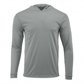 Paragon 220 Bahama Performance Hooded Long Sleeve T-Shirt - Medium Grey