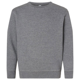 LAT 2225 Youth Elevated Fleece Crewneck Sweatshirt - Granite Heather