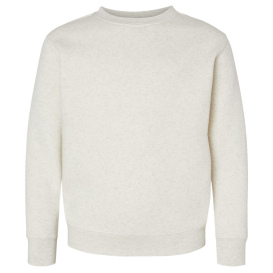 LAT 2225 Youth Elevated Fleece Crewneck Sweatshirt - Natural Heather