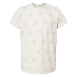 Code Five 2229 Youth Star Print T-Shirt - Natural Heather Star